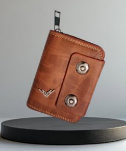 Card Holder double-button Full Zipper Security Wallet