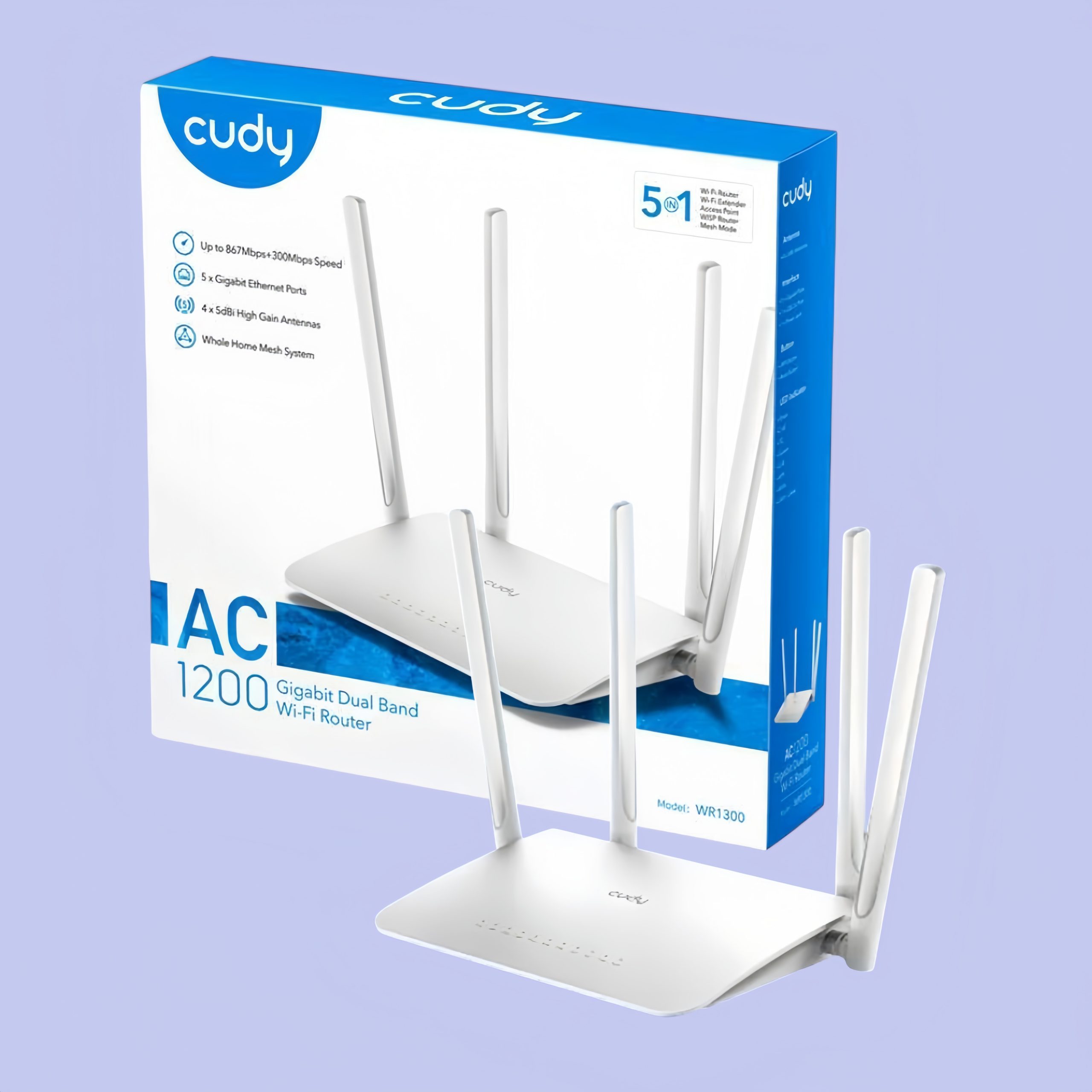 Cudy WR1200 AC1200 Dual Band Smart Wi-Fi Router